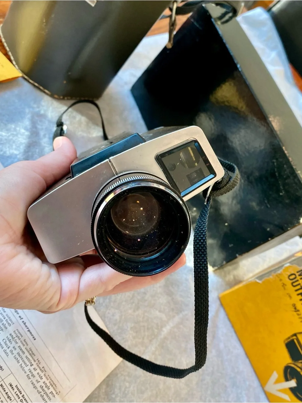 Vintage Kodak Black and Silver XL55 Movie Outfit Camera & Case